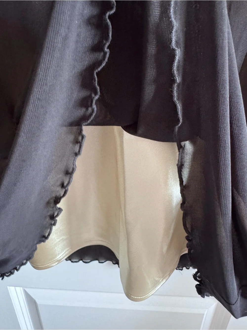 Vans Black Sheer Maxi Skirt